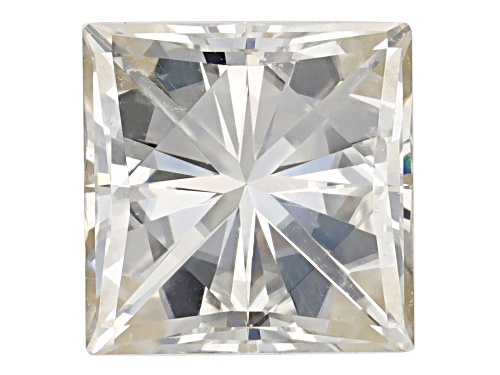 White Moissanite 8.50mm Square Brilliant Cut Gemstone 3.60ct DEW