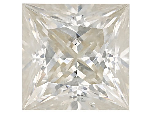White Moissanite 6mm Square Princess Cut Gemstone 1.20ct DEW