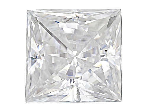 Photo of White Moissanite 9mm Square Brilliant Cut Gemstone 4.30Ct DEW