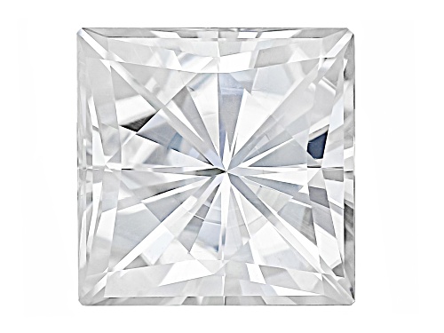 White Moissanite 7.50mm Square Brilliant Cut Gemstone 2.50Ct DEW