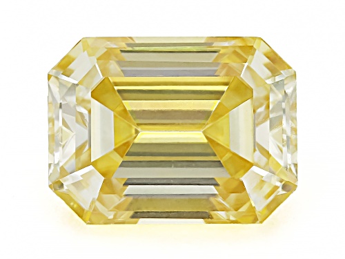Photo of Yellow Moissanite 8X6mm Emerald Cut Gemstone 1.75Ct DEW