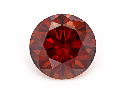 Photo of Red Moissanite 6mm Round Brilliant Cut Gemstone 0.80Ct DEW