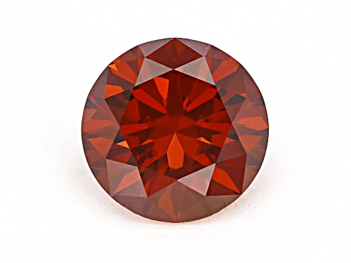 Photo of Red Moissanite 6.50mm Round Brilliant Cut Gemstone 1.00Ct DEW
