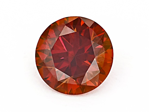 Photo of Red Moissanite 7.50mm Round Brilliant Cut Gemstone 1.50Ct DEW