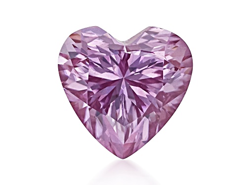 Pink Moissanite 6mm Heart Brilliant Cut Gemstone 0.80Ct DEW