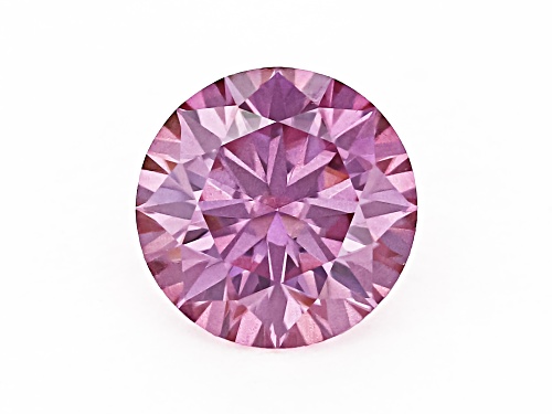 Photo of Pink Moissanite 5mm Round Brilliant Cut Gemstone 0.50Ct DEW