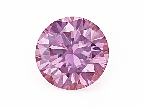 Photo of Pink Moissanite 5.50mm Round Brilliant Cut Gemstone 0.60Ct DEW