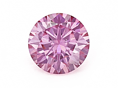Photo of Pink Moissanite 6mm Round Brilliant Cut Gemstone 0.80Ct DEW