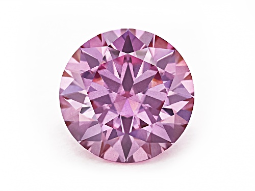 Pink Moissanite 7.50mm Round Brilliant Cut Gemstone 1.50Ct DEW