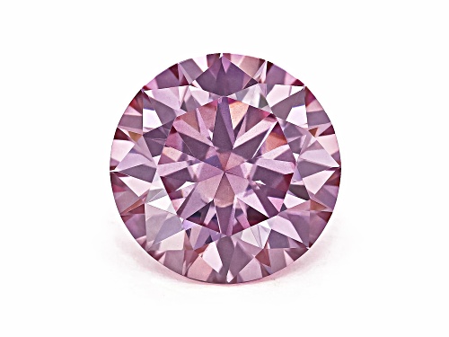 Pink Moissanite 11mm Round Brilliant Cut Gemstone 4.75Ct DEW
