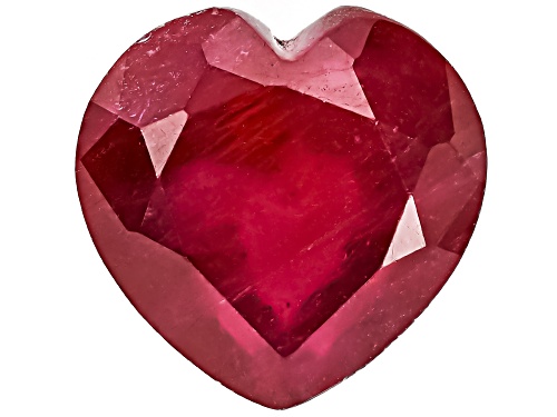 Red Mahaleo Ruby 12mm Heart Faceted Cut Gemstone 8.50Ct