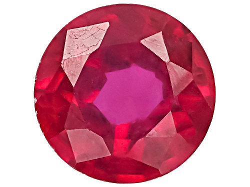 Photo of Red Mahaleo Ruby 6mm Round Faceted Cut Gemstone 1.00Ct