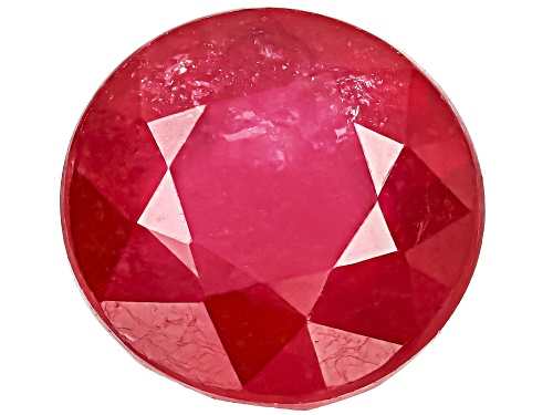 Red Mahaleo Ruby 10mm Round Faceted Cut Gemstone 5.00Ct
