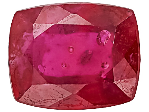 Photo of Red Mahaleo Ruby 10X8mm Cushion Faceted Cut Gemstone 4.00Ct