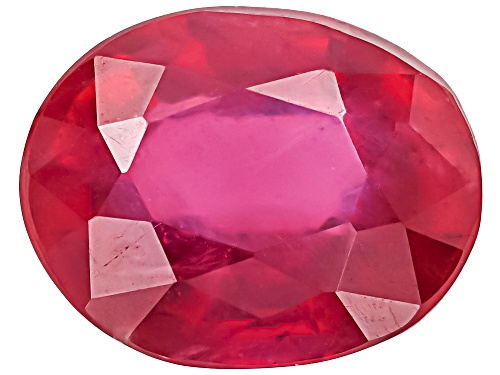 Red Mahaleo Ruby 10X8mm Oval Faceted Cut Gemstone 3.00Ct