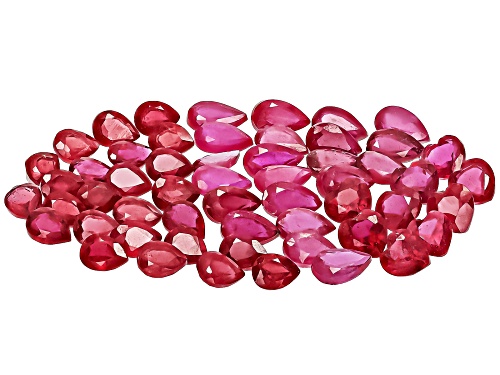 Red Mahaleo Ruby Mixed Faceted Cut Gemstone Parcel 15.00Ctw