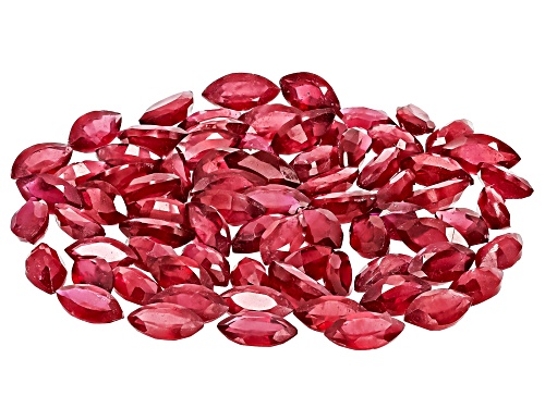 Photo of Red Mahaleo Ruby 6X3mm Marquise Faceted Cut Gemstone Parcel 25.00Ctw