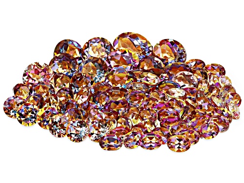 Multi-Color Northern Light Quartz MixedFaceted Cut Gemstones Parcel 100CTW