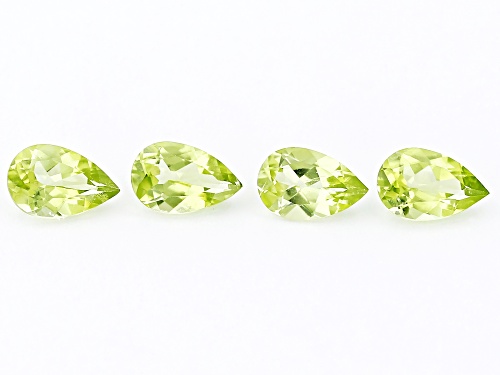 Peridot Loose Gemstones Set Of 4 3CTW Minimum