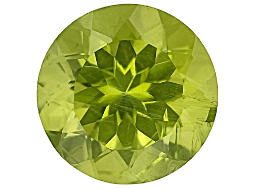 Photo of Green Pakistan Peridot 8mm Round Faceted Cut Gemstone 1.75Ct