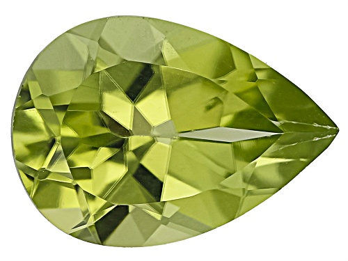 Photo of Green Pakistan Peridot 10X7mm Pear Faceted Cut Gemstone 1.75Ct