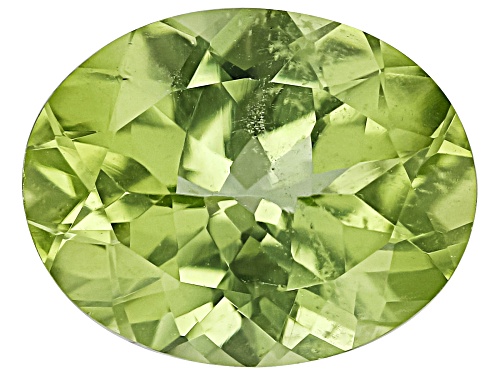 Photo of Green Pakistan Peridot 10X8mm Oval Faceted Cut Gemstone 2.50Ct