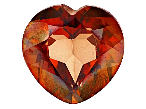 Red Labradorite 12mm Heart Faceted Gemstone 5ct