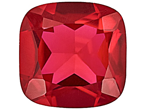 Red Lab Created Ruby 12mm cushion Faceted Cut Gemstone 8ct