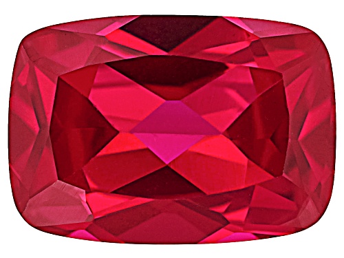 Red Lab Created Ruby 14x10mm Cushion Faceted Cut Gemstone 8.50ct