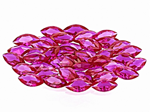 Red Lab Created Ruby 6x3mm Marquise Faceted Cut Gemstones Parcel 10ctw