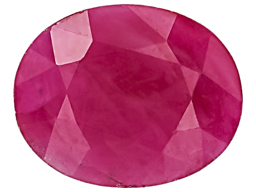 Photo of Red Indian Ruby 10X8mm Oval Faceted Cut Gemstone 4.00Ct