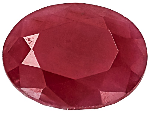 Photo of Red Indian Ruby 9X7mm Oval Faceted Cut Gemstone 2.50Ct