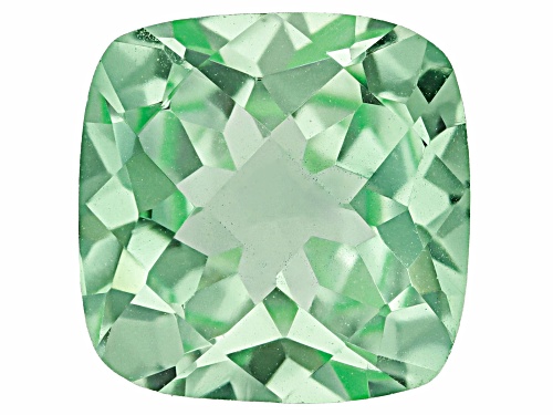 Green Lab Created Sapphire 7mm Cushion Checkerboard Cut Gemstone 2.00Ct