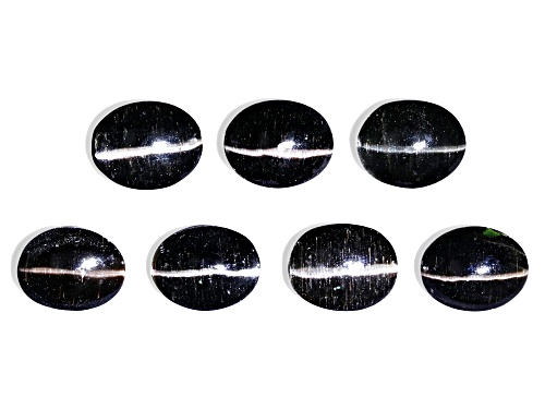 Photo of Sillimanite Cat's Eye Loose Gemstones Set Of 7, 25ctw Minimum