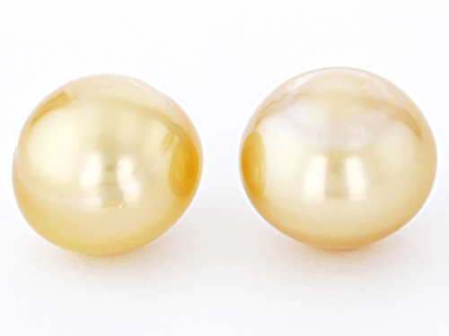 Photo of South Sea Pearl Loose Gemstones Match Pair  23CTW Minimum