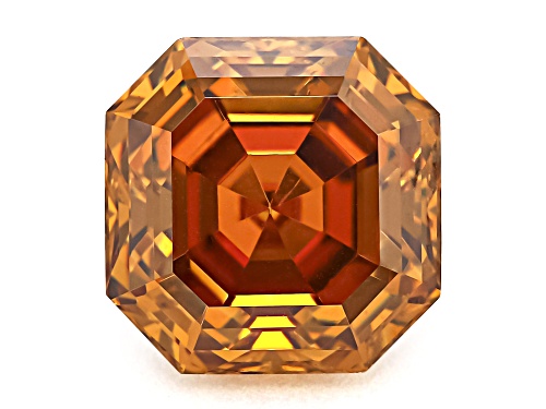 Photo of Orange Strontium Titanate 8mm Octagon Asscher Cut Gemstone 3.75Ct