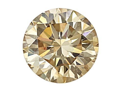 Photo of Champagne Strontium Titanate 5mm Round Diamond Cut Gemstone 0.70Ct