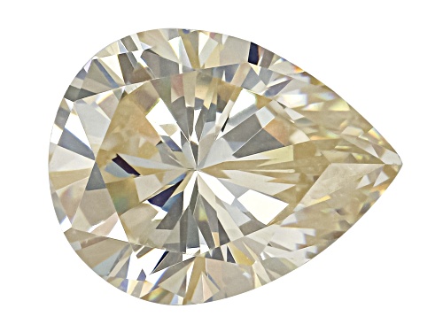 Photo of Canary Strontium Titanate 9X7mm Pear Brilliant Cut Gemstone 2.25Ct