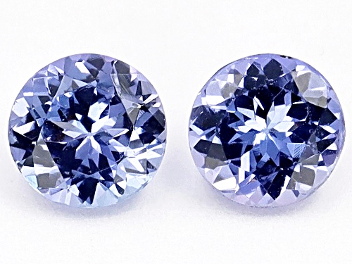 Photo of Tanzanite Match Pair Loose Gemstones 1.10ctw Minimum