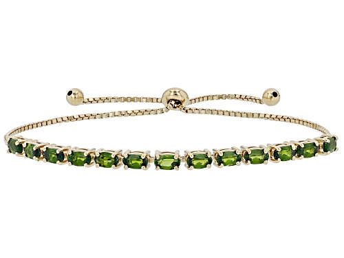 Photo of Chrome Diopside 18k Yellow Gold Over Sterling Silver Bolo Bracelet 2.65Ctw