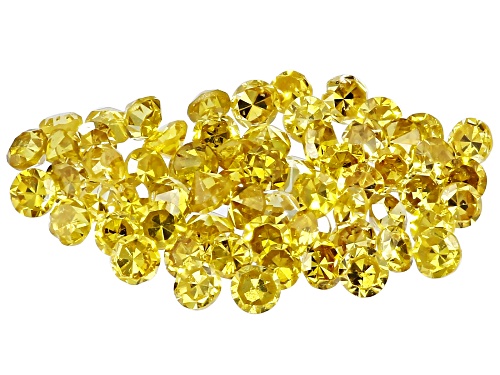 Natural Yellow Diamond 1mm-1.20mm Round Single Cut Gemstone Parcel 0.50Ctw