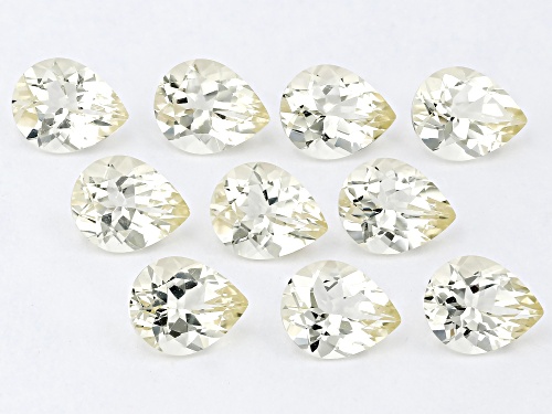 Yellow Labradorite  Loose Gemstone Set Of  10                 16.50Ctw Minimum