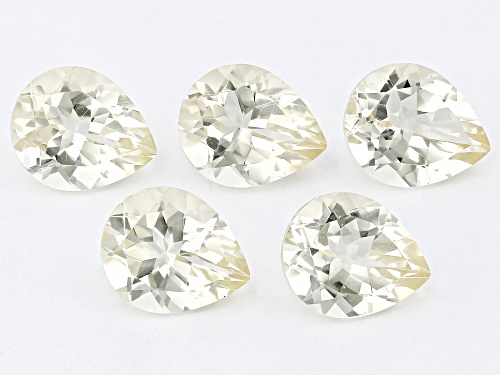 Yellow Labradorite  Loose Gemstone Set Of  5                11.75Ctw Minimum