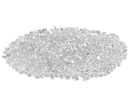 Photo of White Zircon 1.10mm Round Faceted Cut Gemstone Parcel 10.00Ctw