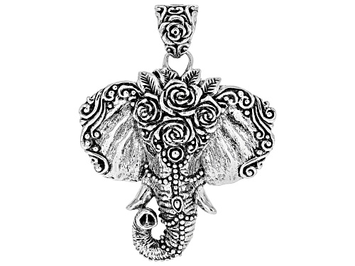 Artisan Collection of Bali™ Sterling Silver Textured Elephant Head Pendant