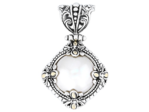 Artisan Collection of Bali™ 15.5-16mm Cultured Mabe Pearl Sterling Silver With 18K Gold Pendant