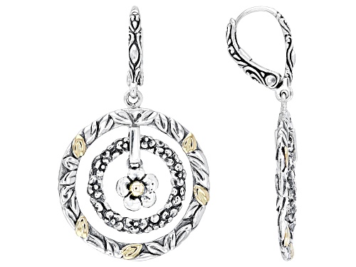 Artisan Collection of Bali™ Sterling Silver With 18K Gold Accents Circle Earrings