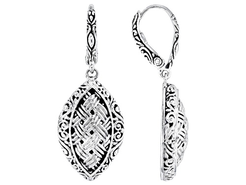 Artisan Collection of Bali™ Sterling Silver Woven Dangle Earrings