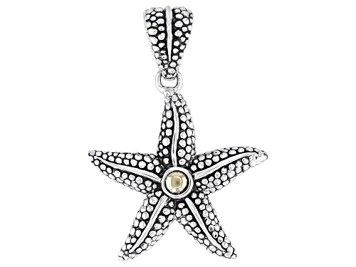Artisan Collection of Bali™ Sterling Silver & 18K Gold Accents Starfish Pendant
