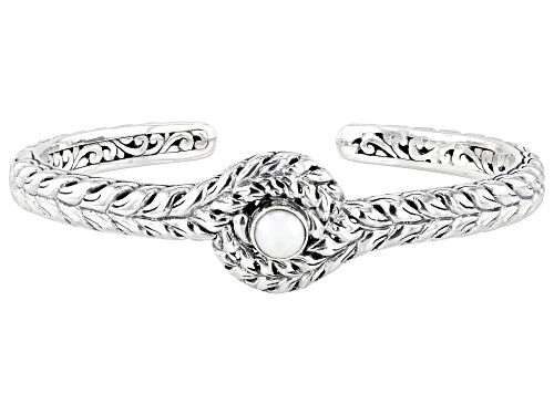 Artisan Collection of Bali™ 5.5-6.5mm Cultured Freshwater Pearl Sterling Silver Cuff Bracelet - Size 6.75